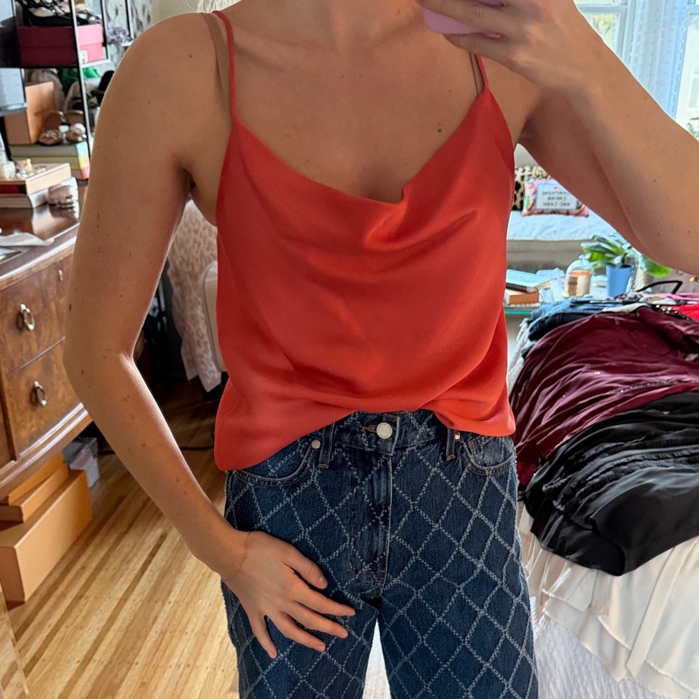 Ro & De Coral Cowl Neck Camisole